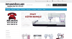 Desktop Screenshot of irfanogullarimakina.com
