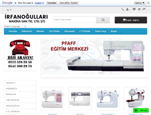 Tablet Screenshot of irfanogullarimakina.com